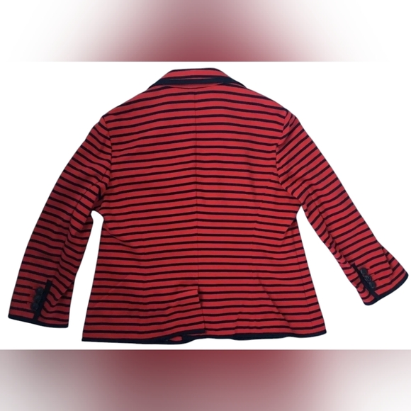 Talbot Red Striped Nautical Jacket / Blazer Size XL - Picture 2 of 6